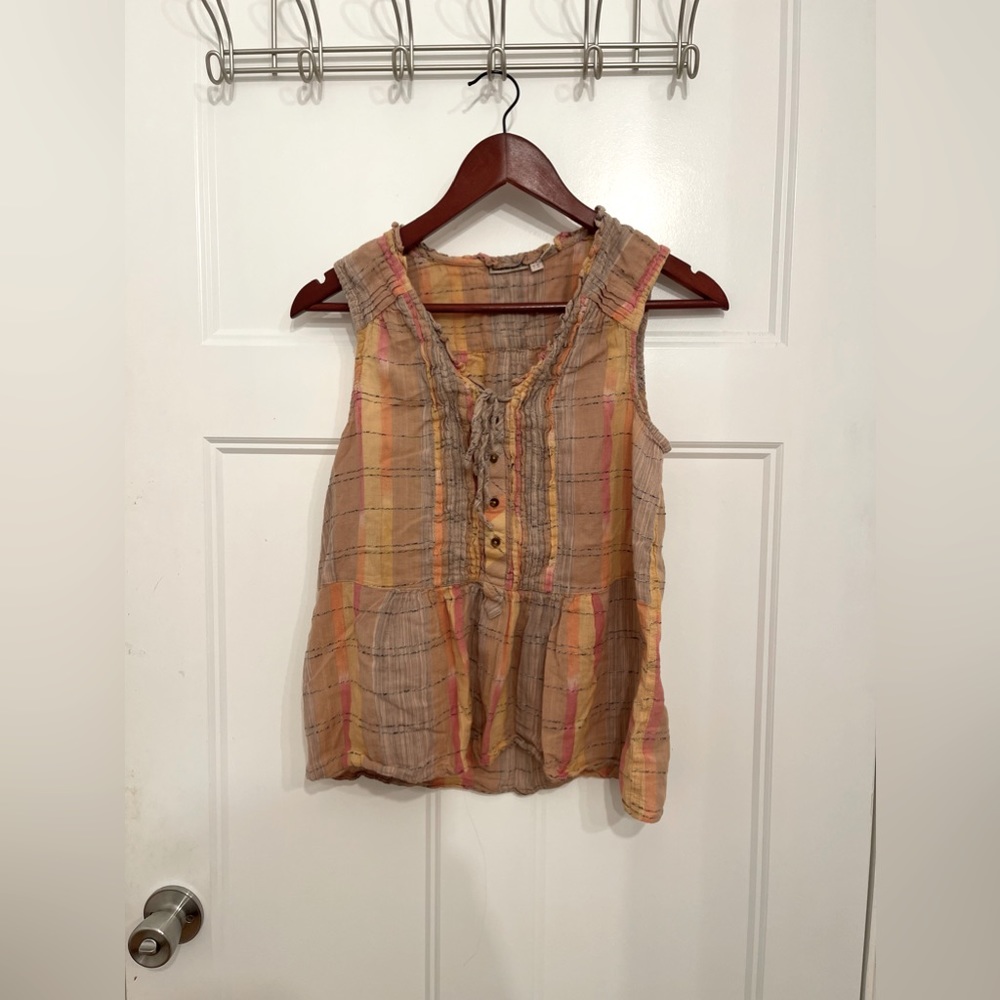 Anthropologie Holding Horses Sleeveless Blouse